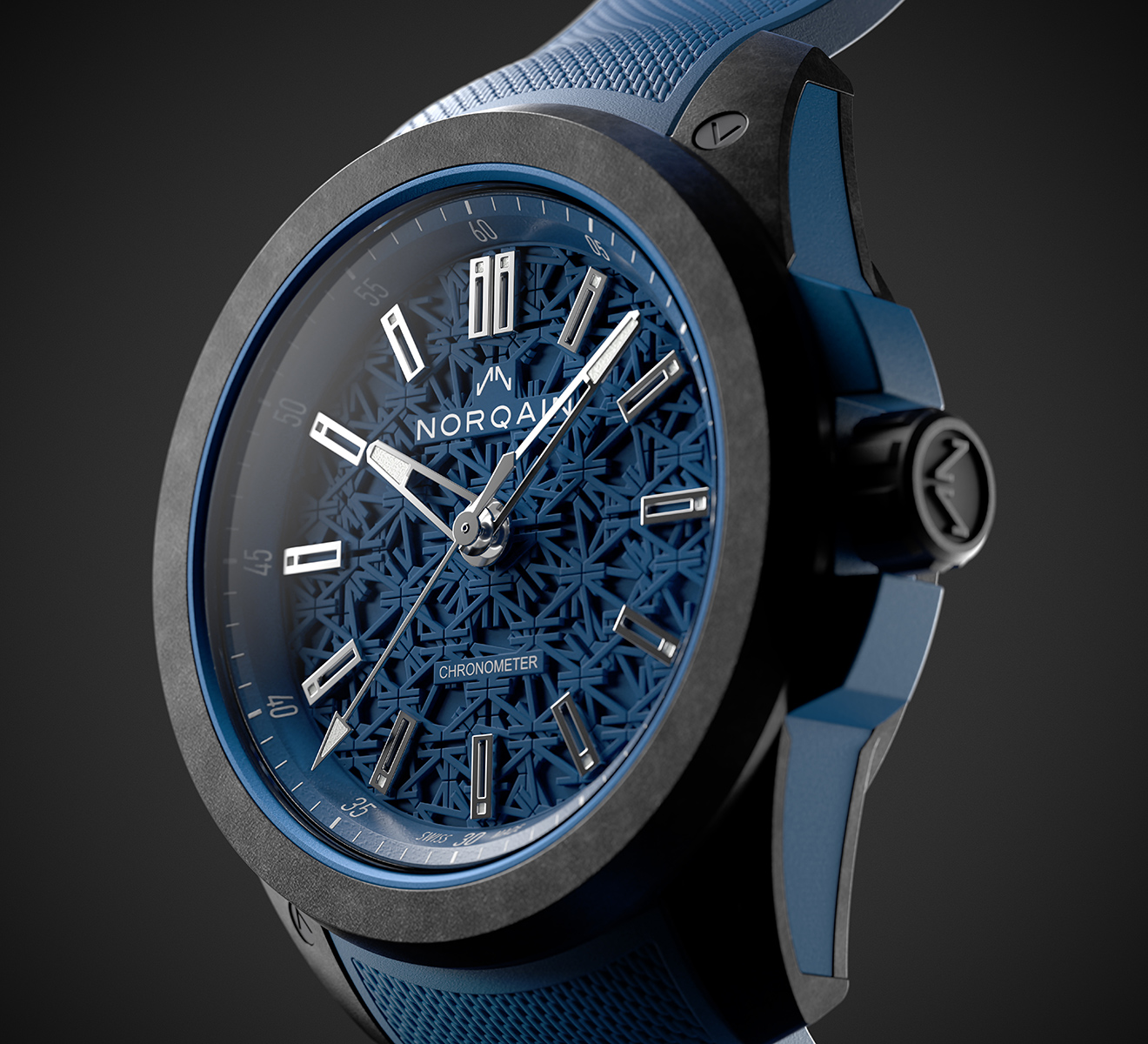 Часы Independence Skeleton Chrono NORQAIN Independence NN3200SC/B323/102SKC - фото 2 – Mercury