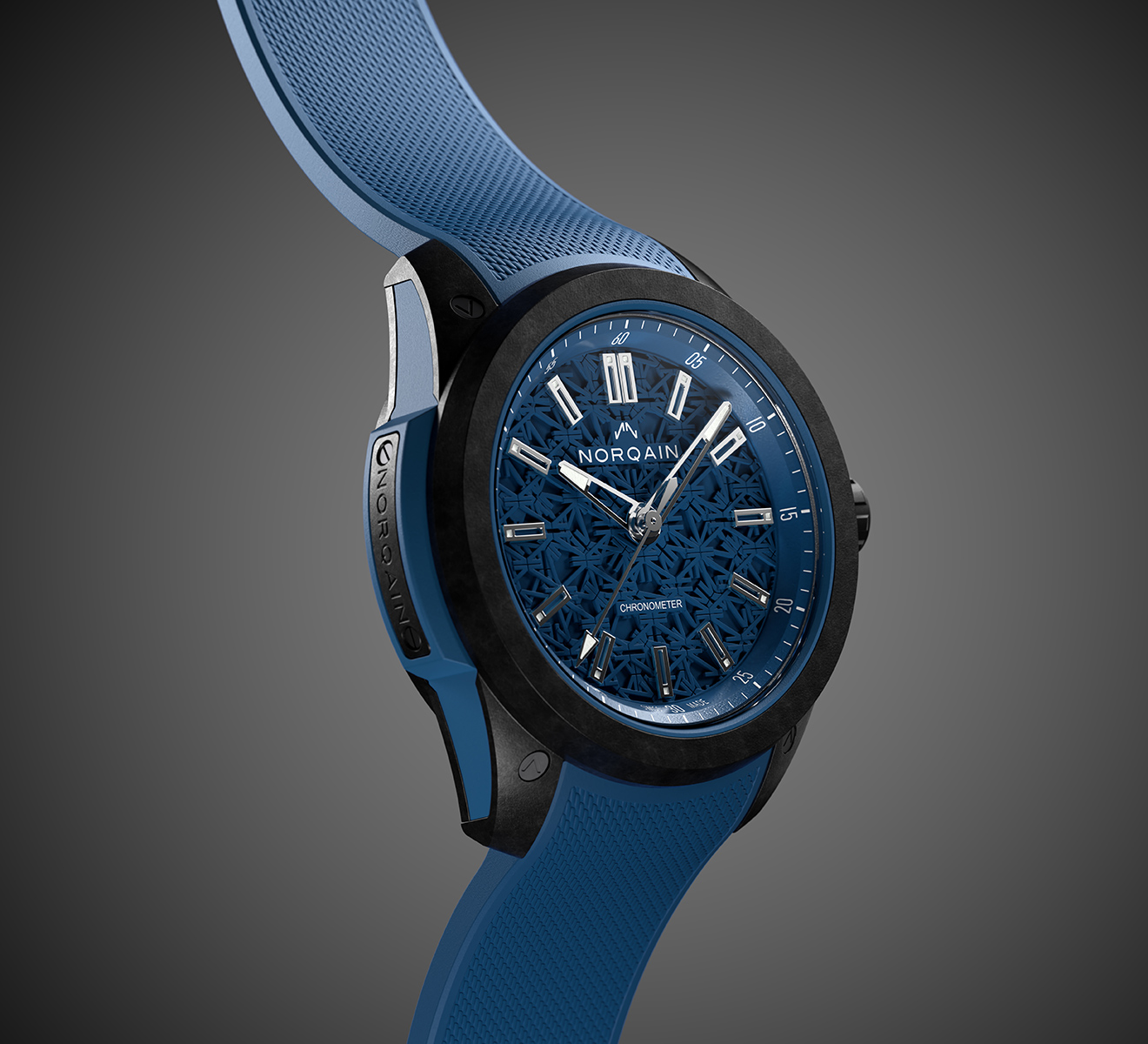 Часы Independence Skeleton Chrono NORQAIN Independence NN3200SC/B323/102SKC - фото 3 – Mercury