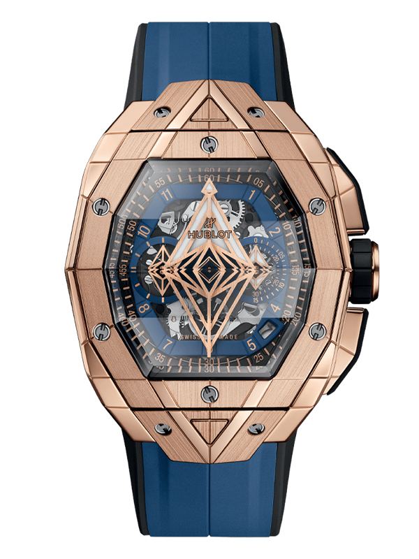 Часы Shaped Sang Bleu King Gold Blue