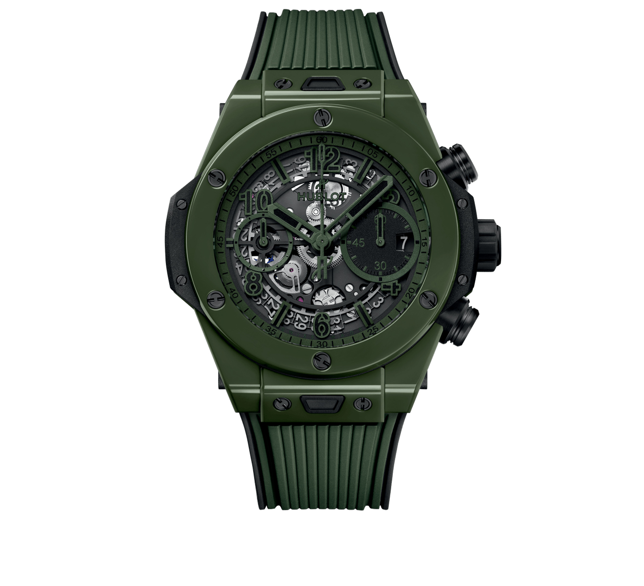 Часы Unico Dark Green Ceramic HUBLOT Big Bang 441.GX.5210.RX - фото 1 – Mercury