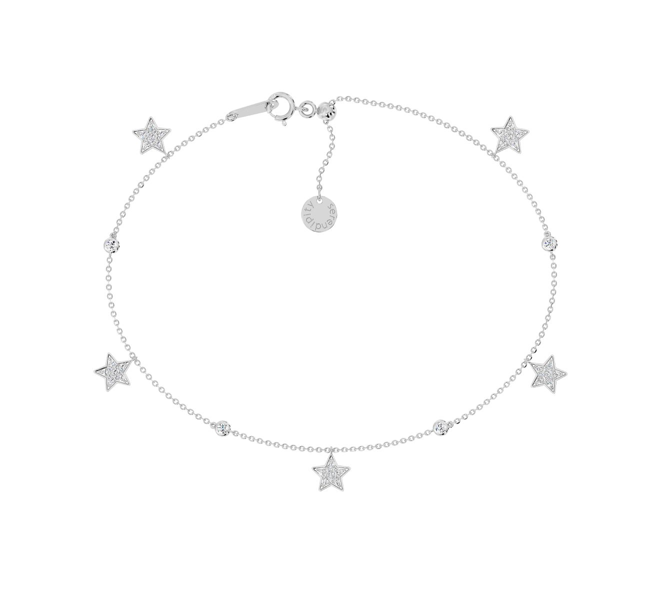 Браслет на ногу Serendipity Pave EJA0001W - фото 1 – Mercury