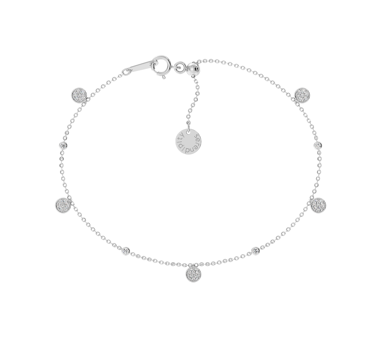 Браслет на ногу Serendipity Pave EJA0002W - фото 1 – Mercury