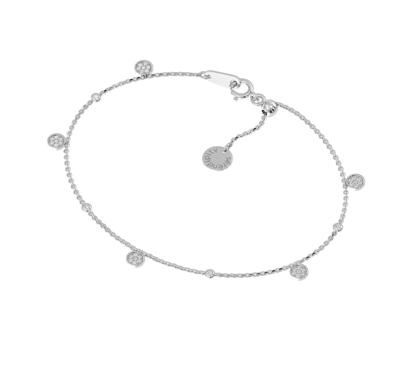 Браслет на ногу Serendipity Pave EJA0002W - фото 3 – Mercury
