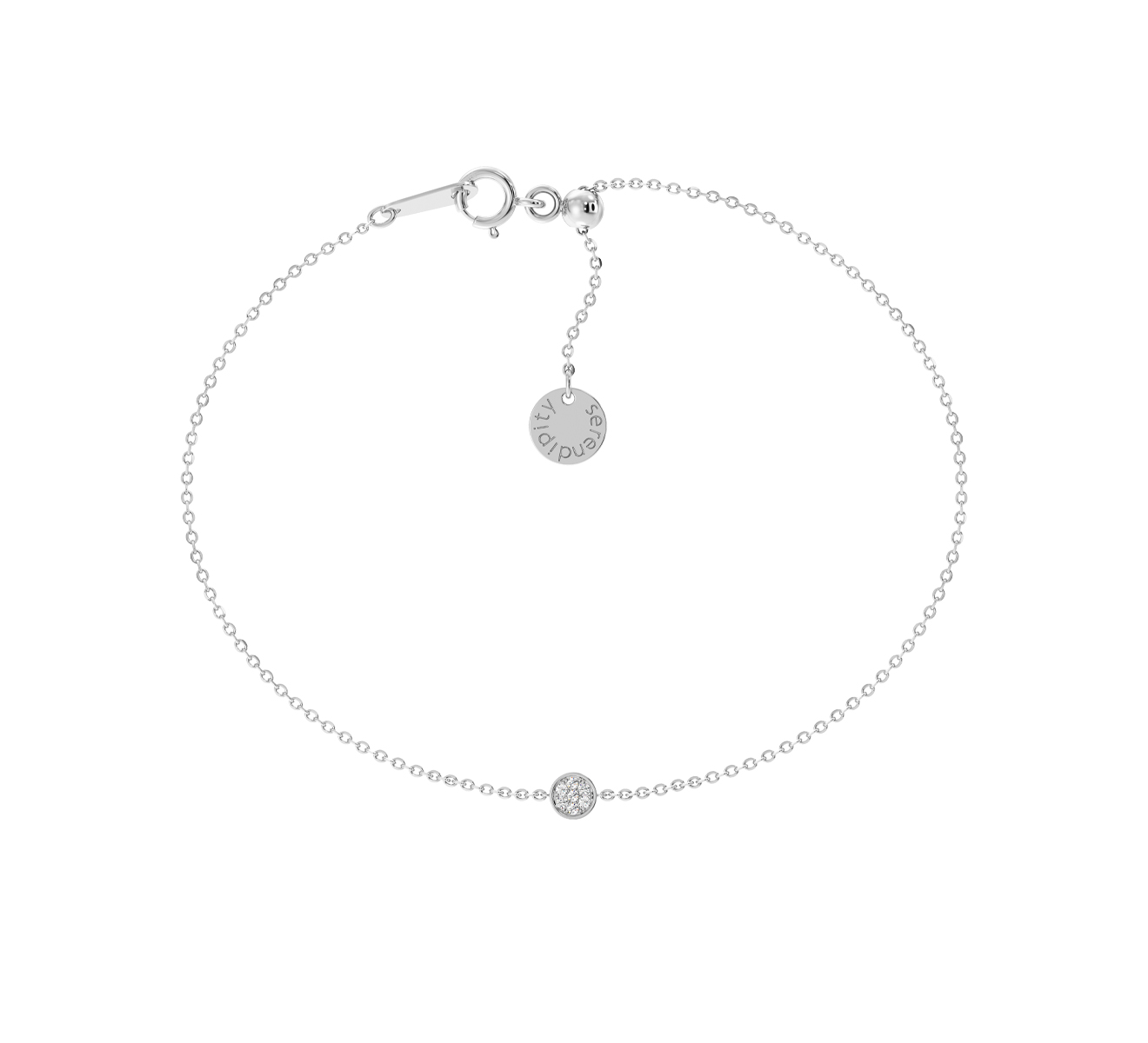 Браслет на ногу Serendipity Pave EJA0010W - фото 1 – Mercury