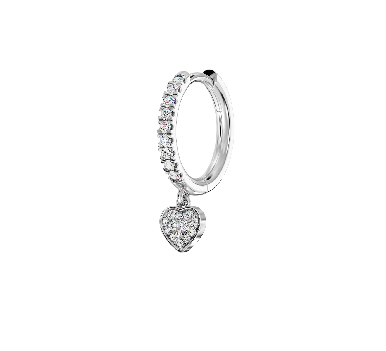 Серьга Serendipity Pave EJE0024W - фото 1 – Mercury
