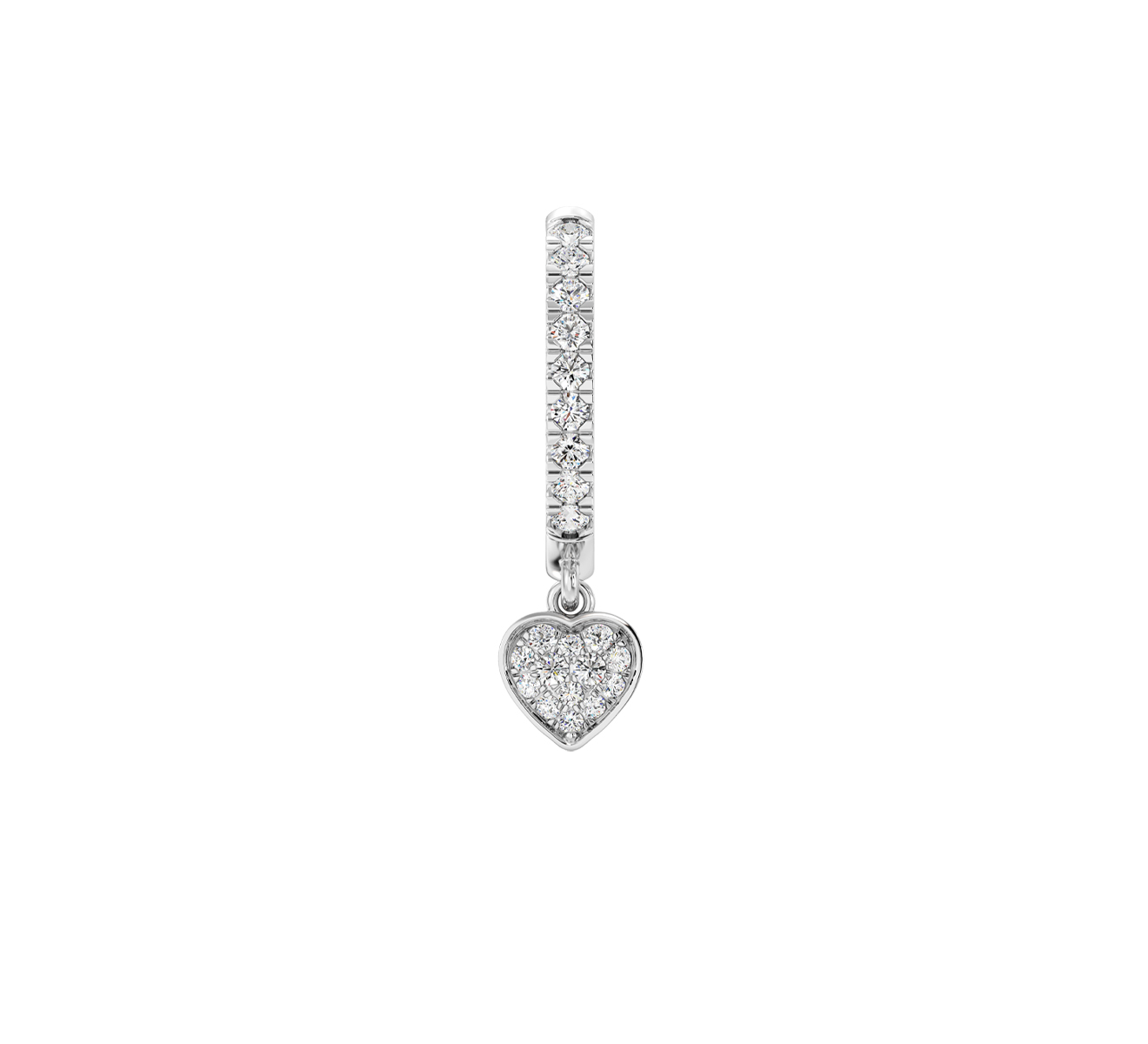 Серьга Serendipity Pave EJE0024W - фото 2 – Mercury