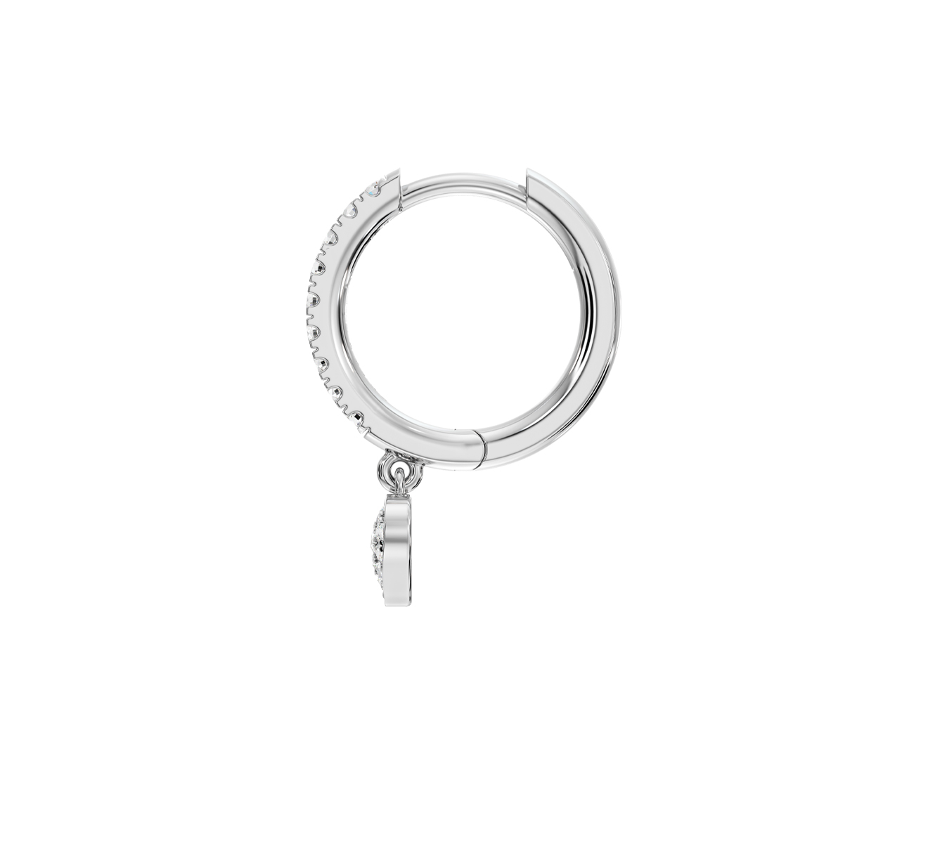 Серьга Serendipity Pave EJE0024W - фото 3 – Mercury