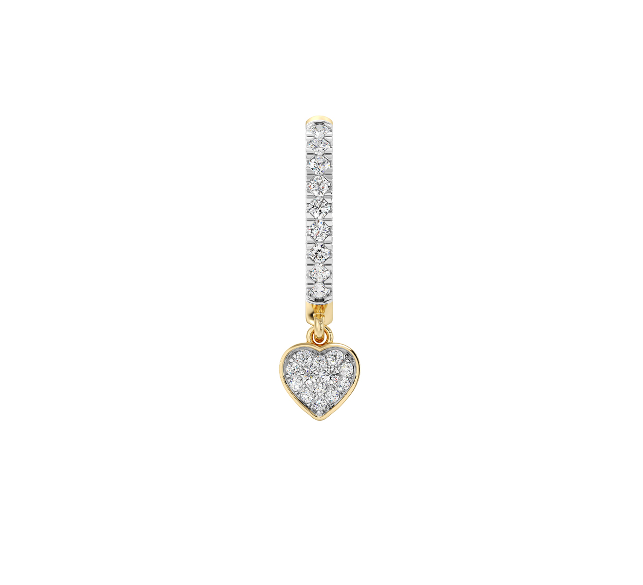 Серьга Serendipity Pave EJE0024Y - фото 2 – Mercury