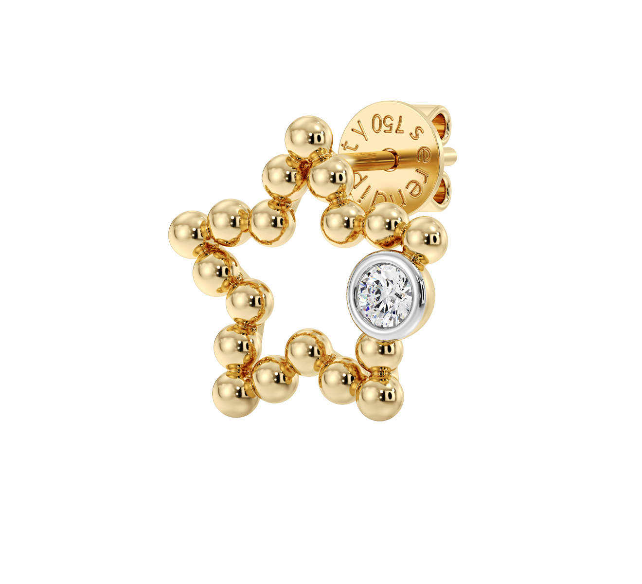 Серьга Serendipity Bubble EJE0025Y - фото 1 – Mercury