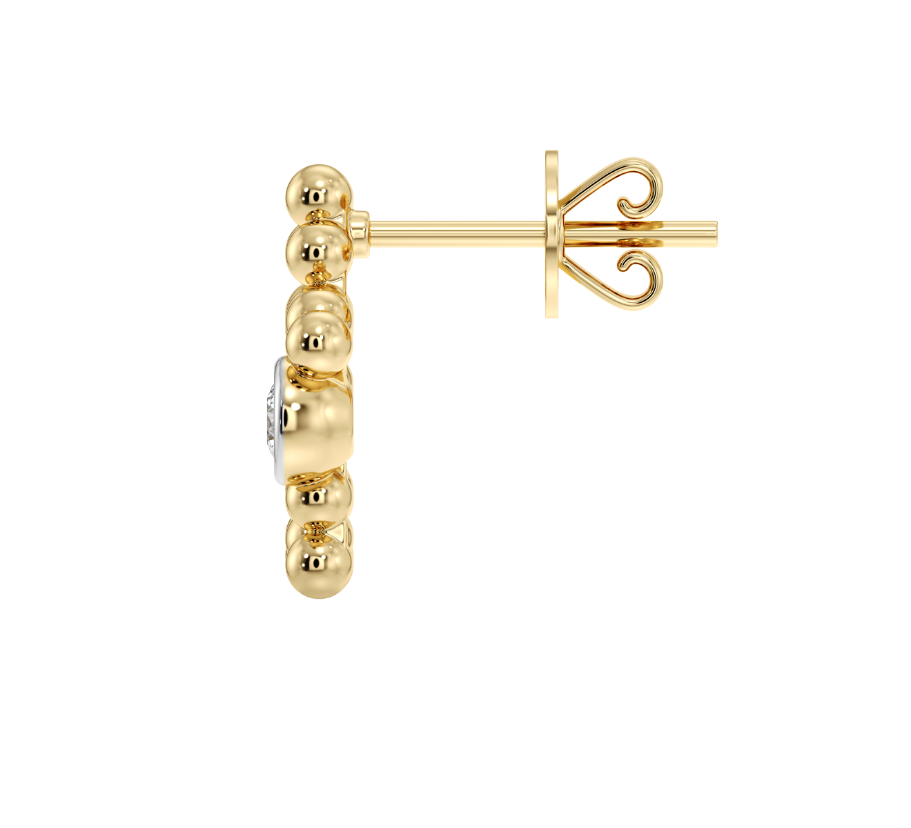 Серьга Serendipity Bubble EJE0025Y - фото 3 – Mercury