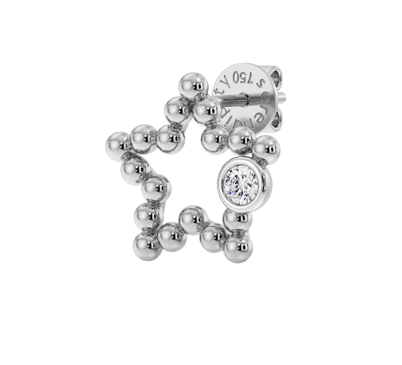Серьга Serendipity Bubble EJE0025W - фото 1 – Mercury
