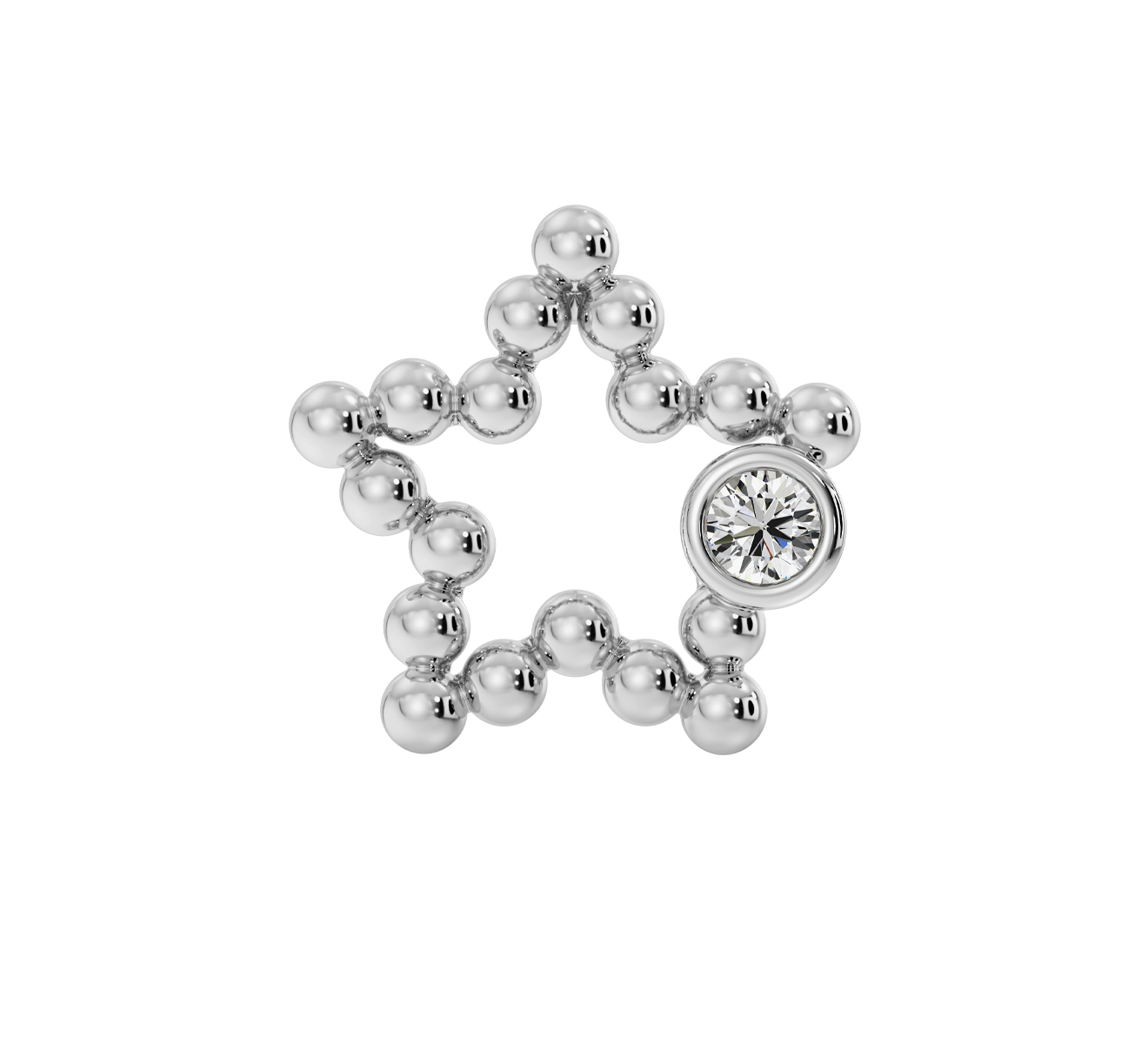 Серьга Serendipity Bubble EJE0025W - фото 2 – Mercury