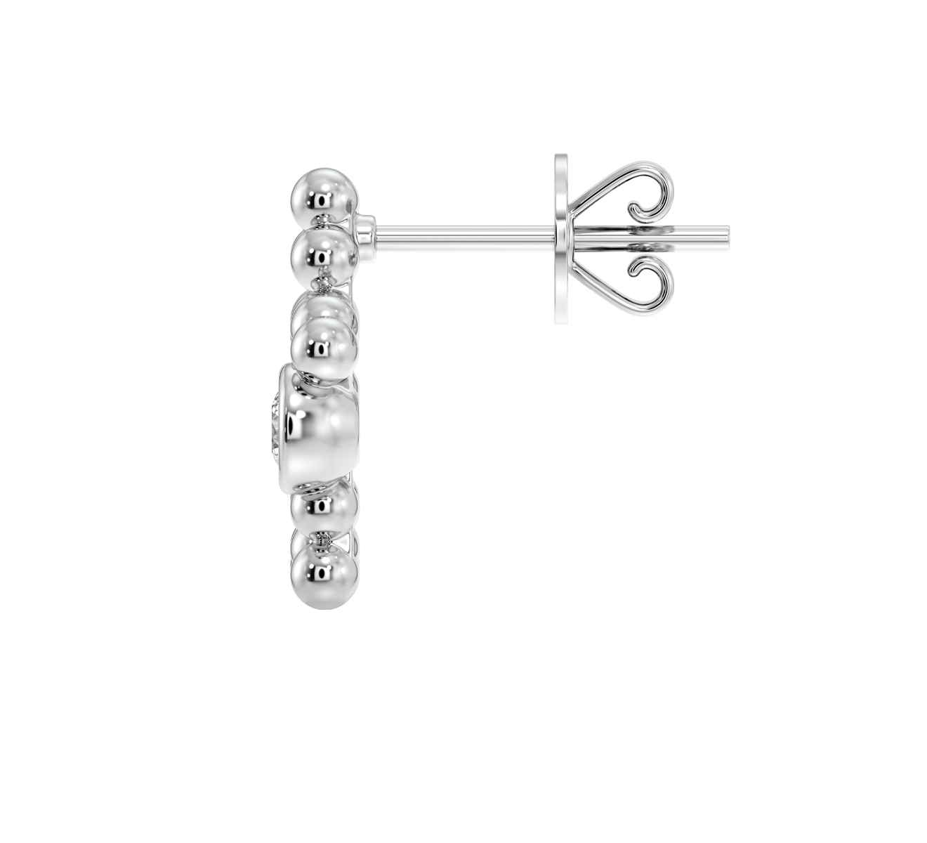 Серьга Serendipity Bubble EJE0025W - фото 3 – Mercury