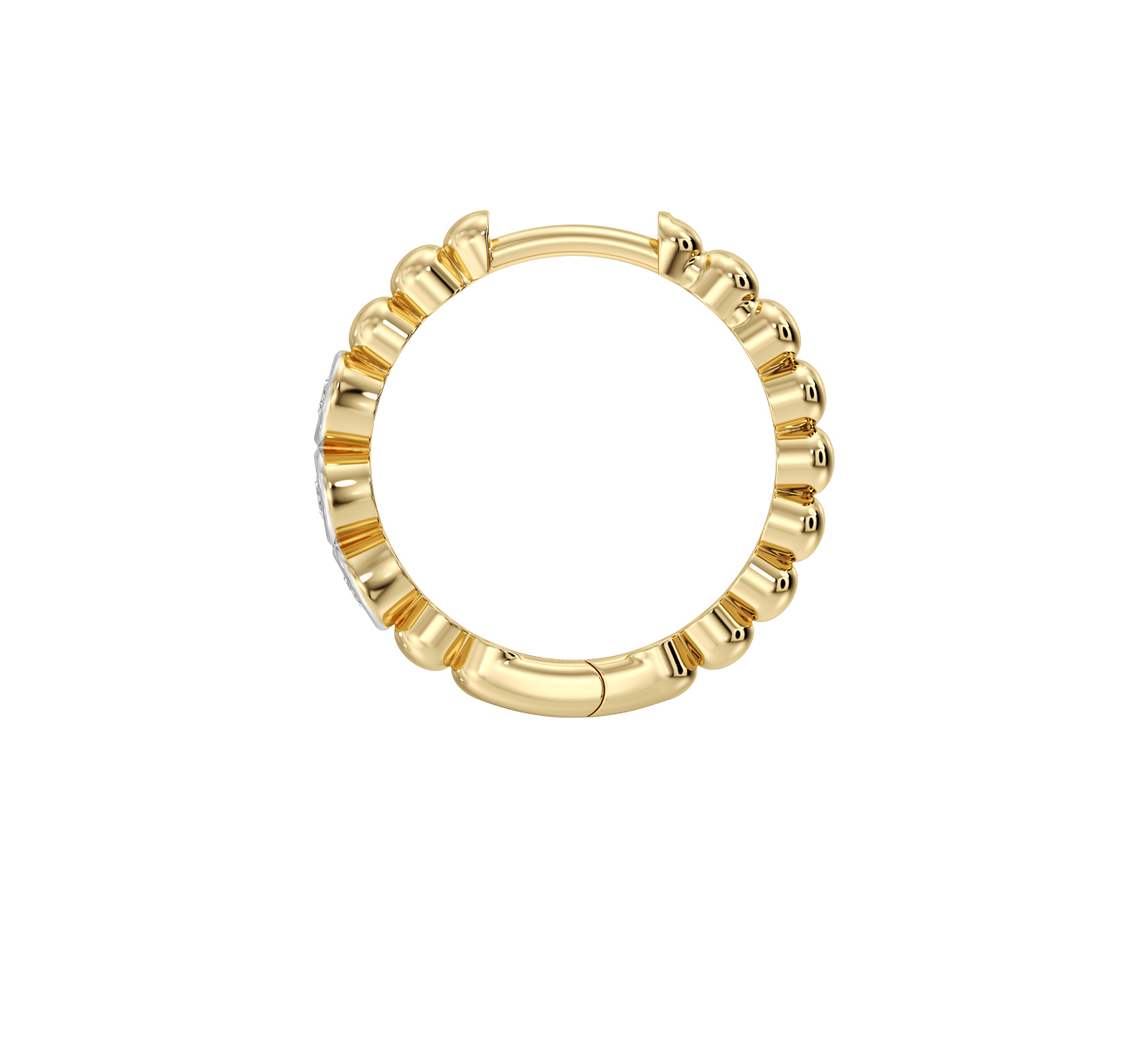 Серьга Serendipity Bubble EJE0027Y - фото 3 – Mercury