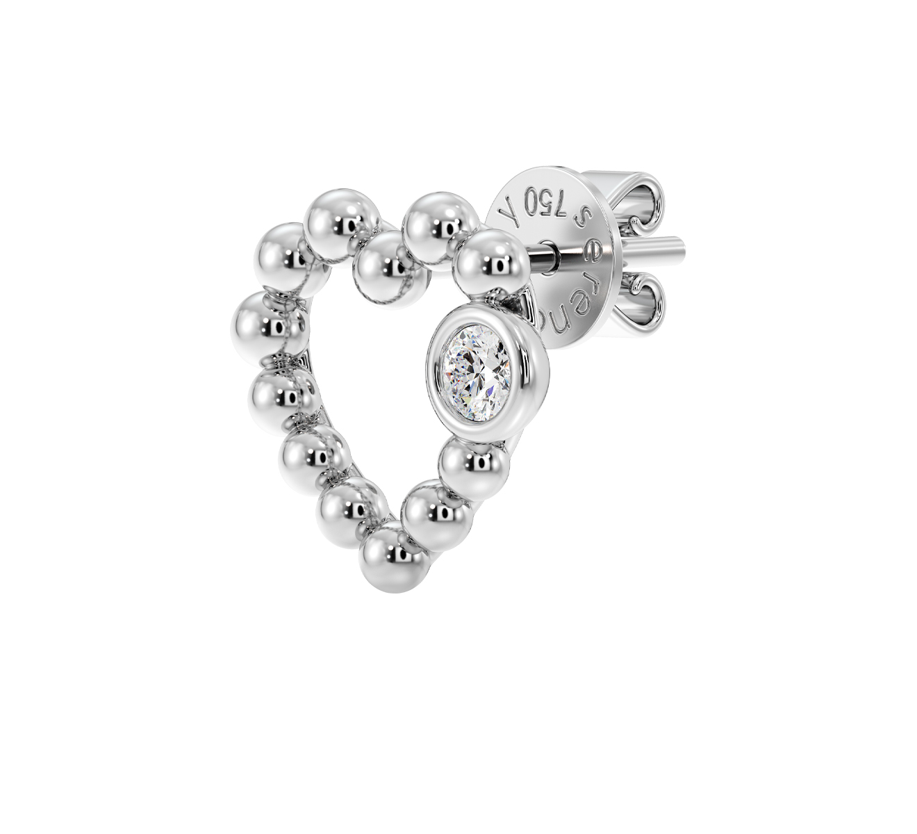 Серьга Serendipity Bubble EJE0028W - фото 1 – Mercury