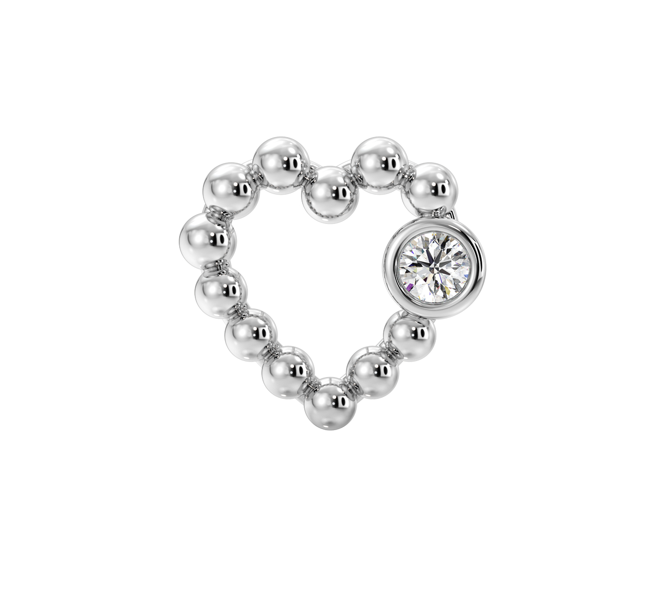 Серьга Serendipity Bubble EJE0028W - фото 2 – Mercury