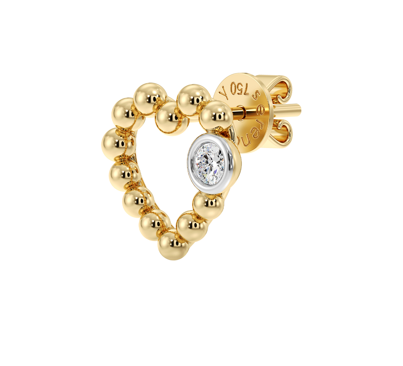 Серьга Serendipity Bubble EJE0028Y - фото 1 – Mercury