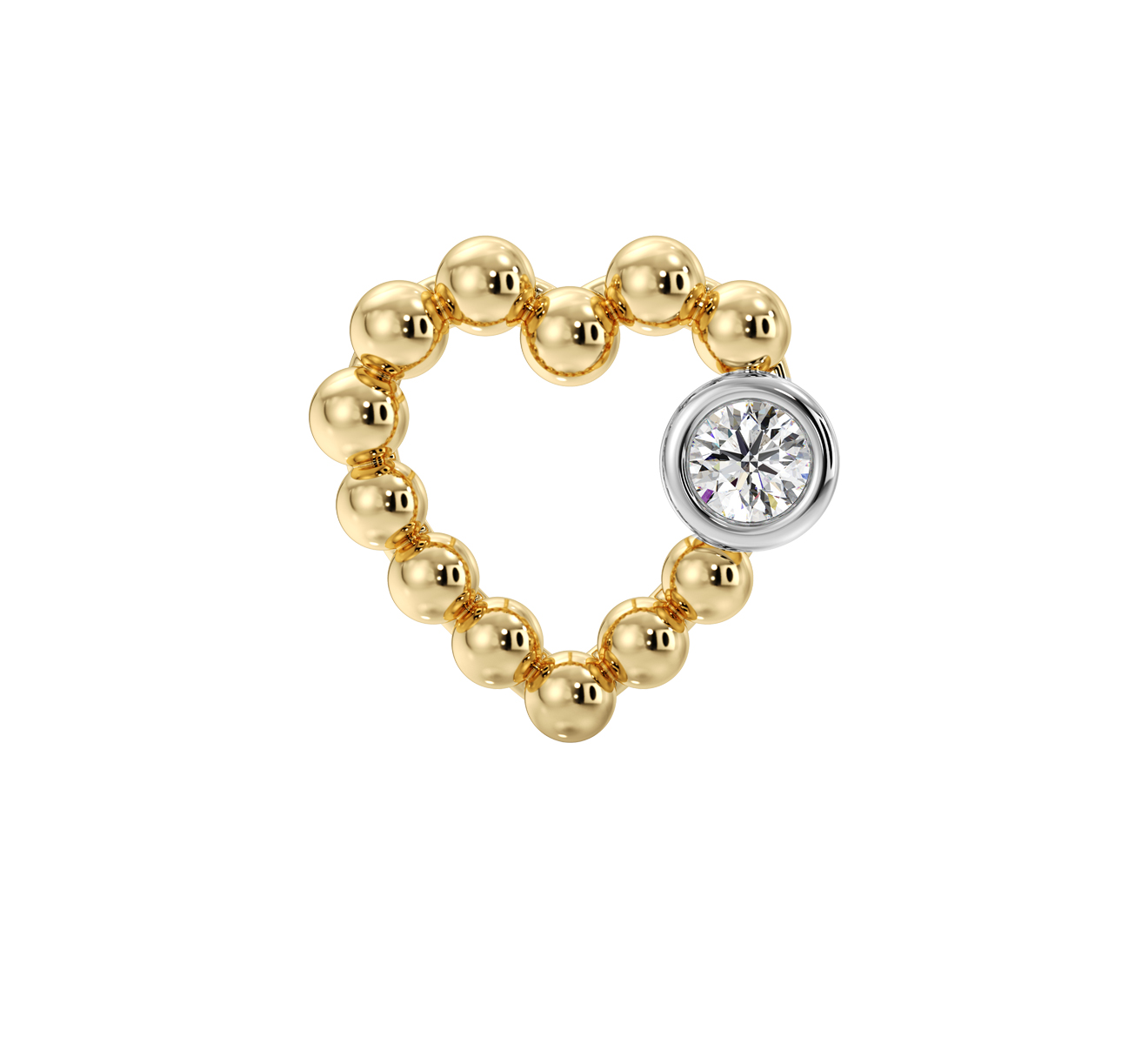 Серьга Serendipity Bubble EJE0028Y - фото 2 – Mercury