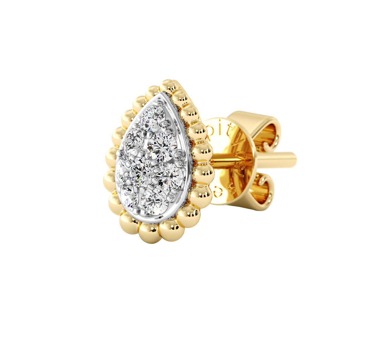 Серьга Serendipity Bubble EJE0034Y - фото 1 – Mercury