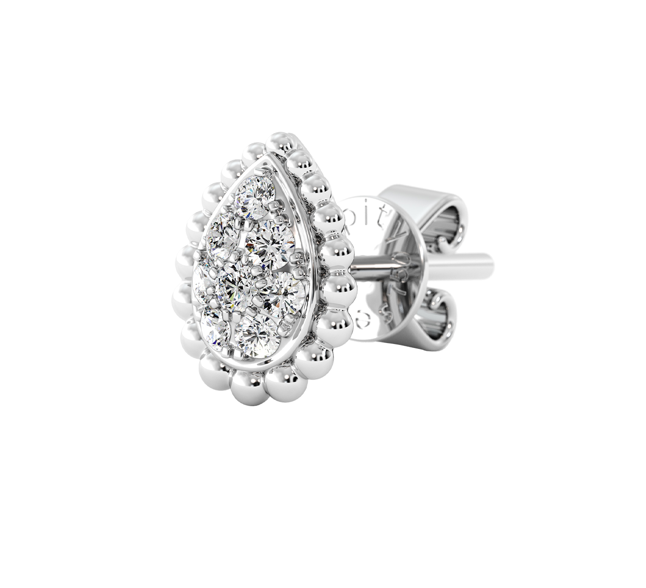 Серьга Serendipity Bubble EJE0034W - фото 1 – Mercury