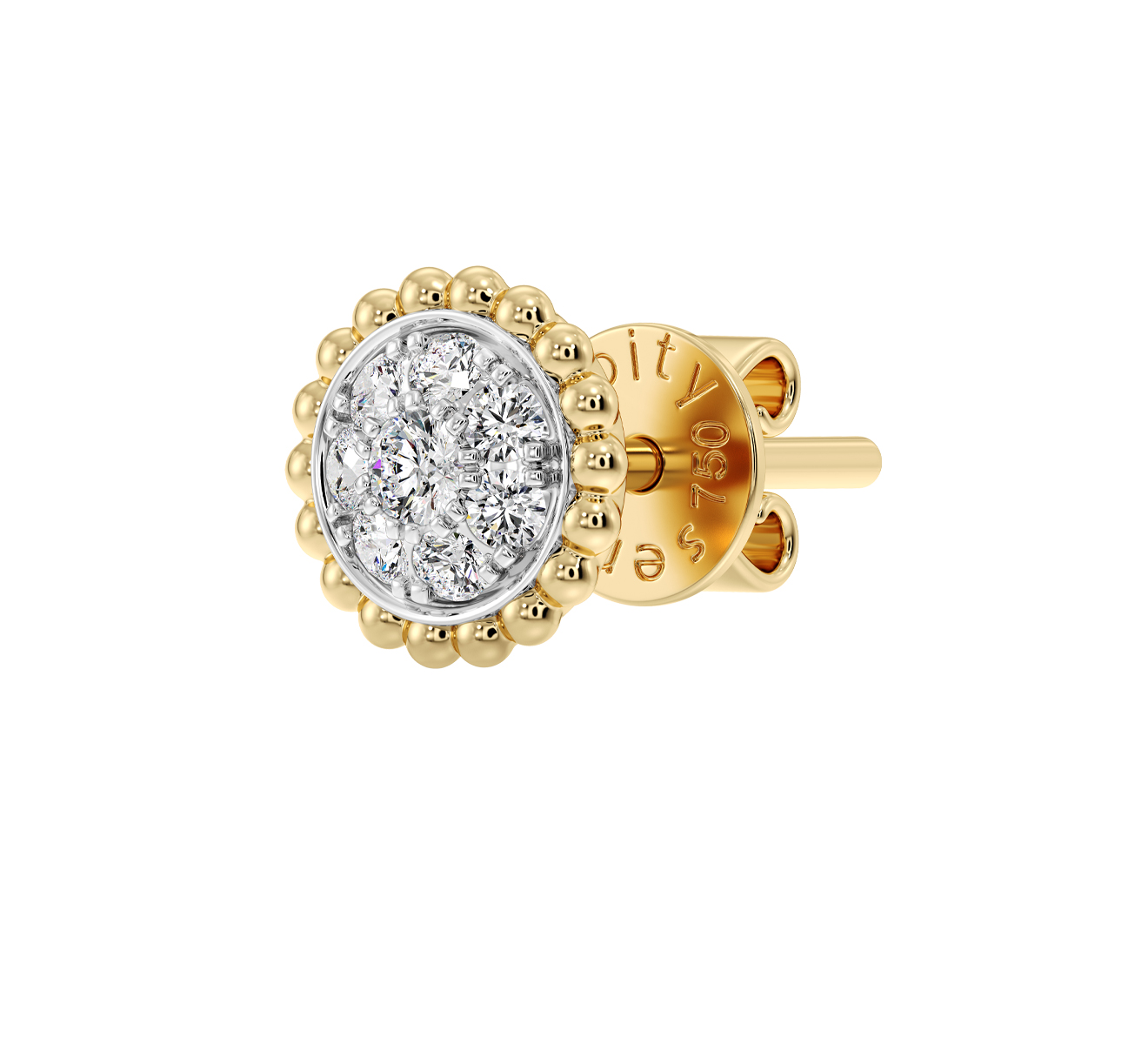 Серьга Serendipity Bubble EJE0035Y - фото 1 – Mercury