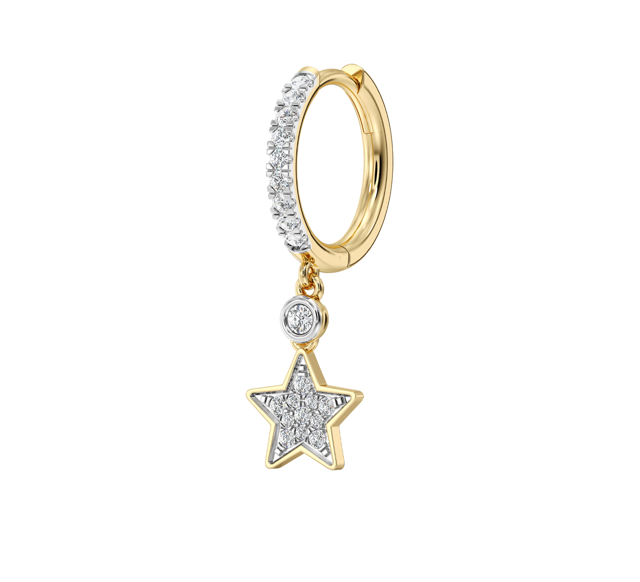 Серьга Serendipity Pave EJE0036Y - фото 1 – Mercury