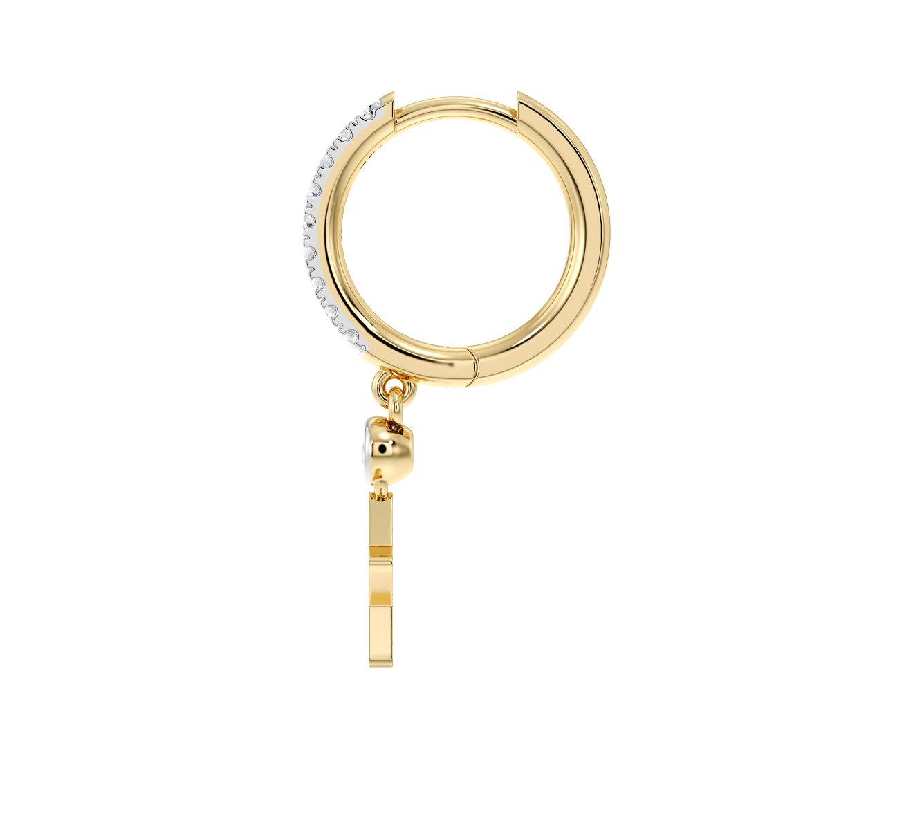 Серьга Serendipity Pave EJE0036Y - фото 3 – Mercury
