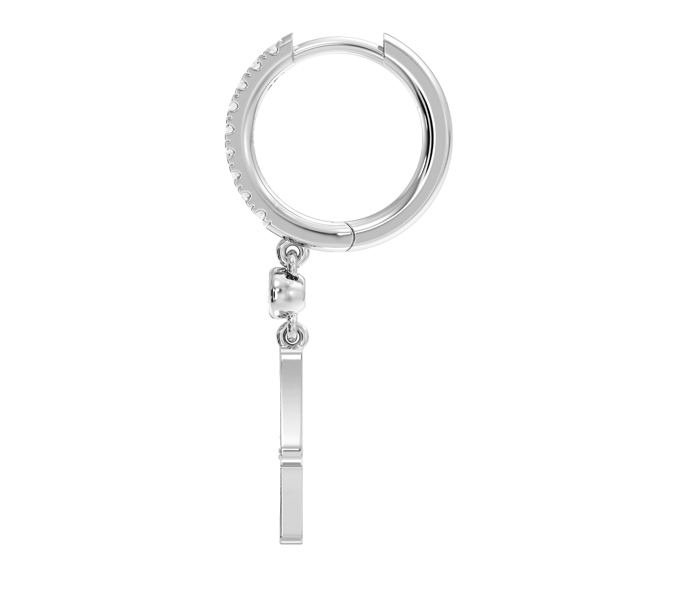 Серьга Serendipity Pave EJE0037W - фото 3 – Mercury