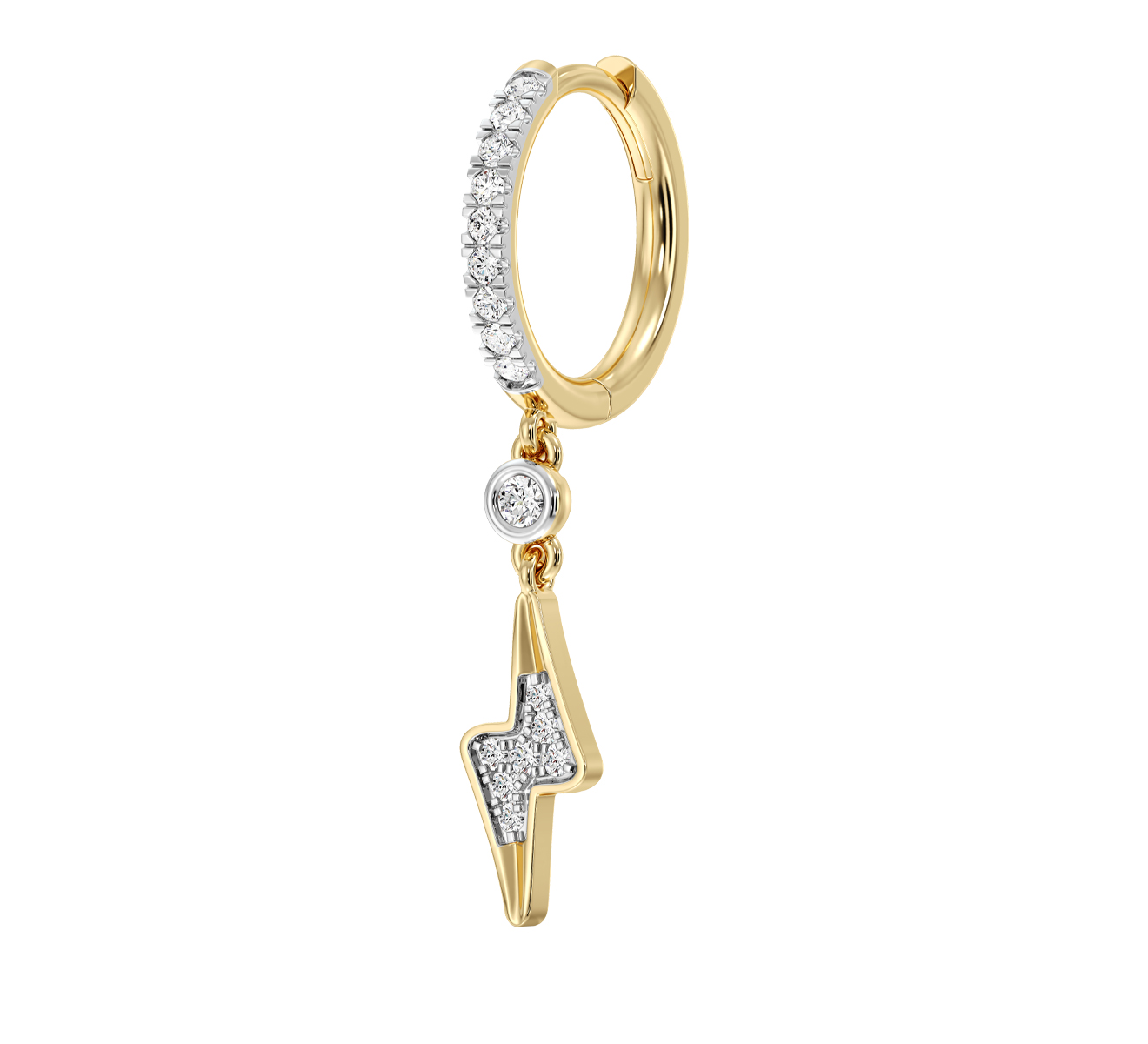 Серьга Serendipity Pave EJE0037Y - фото 1 – Mercury