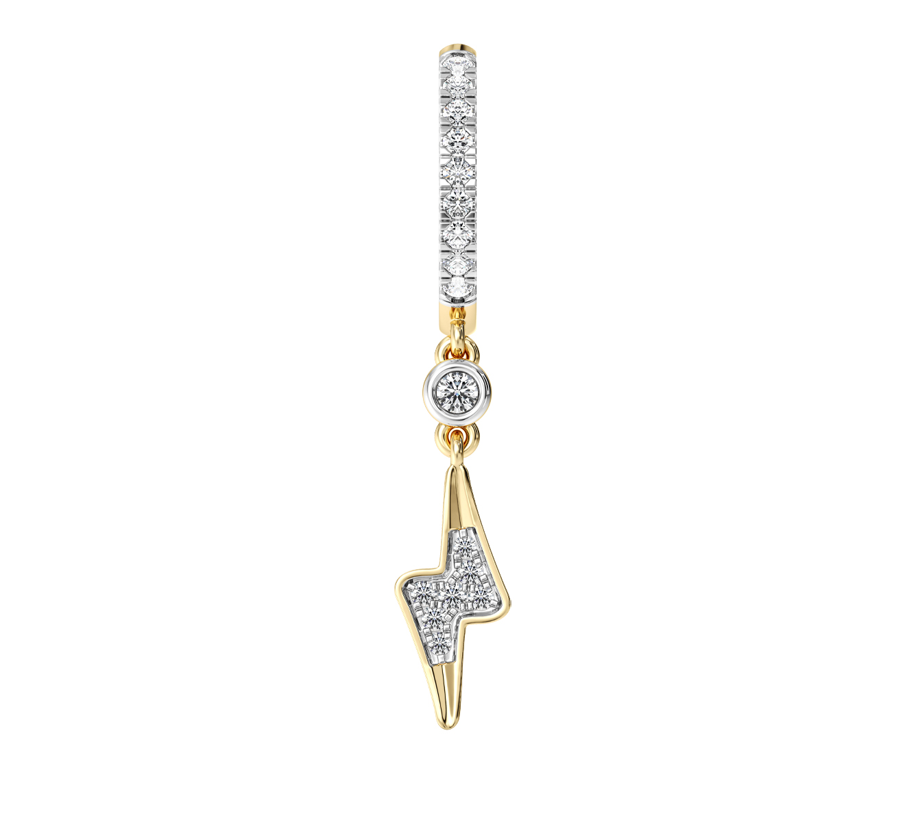 Серьга Serendipity Pave EJE0037Y - фото 2 – Mercury