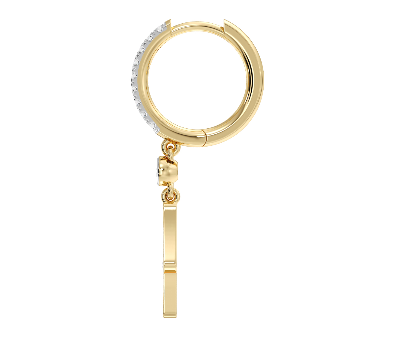 Серьга Serendipity Pave EJE0037Y - фото 3 – Mercury