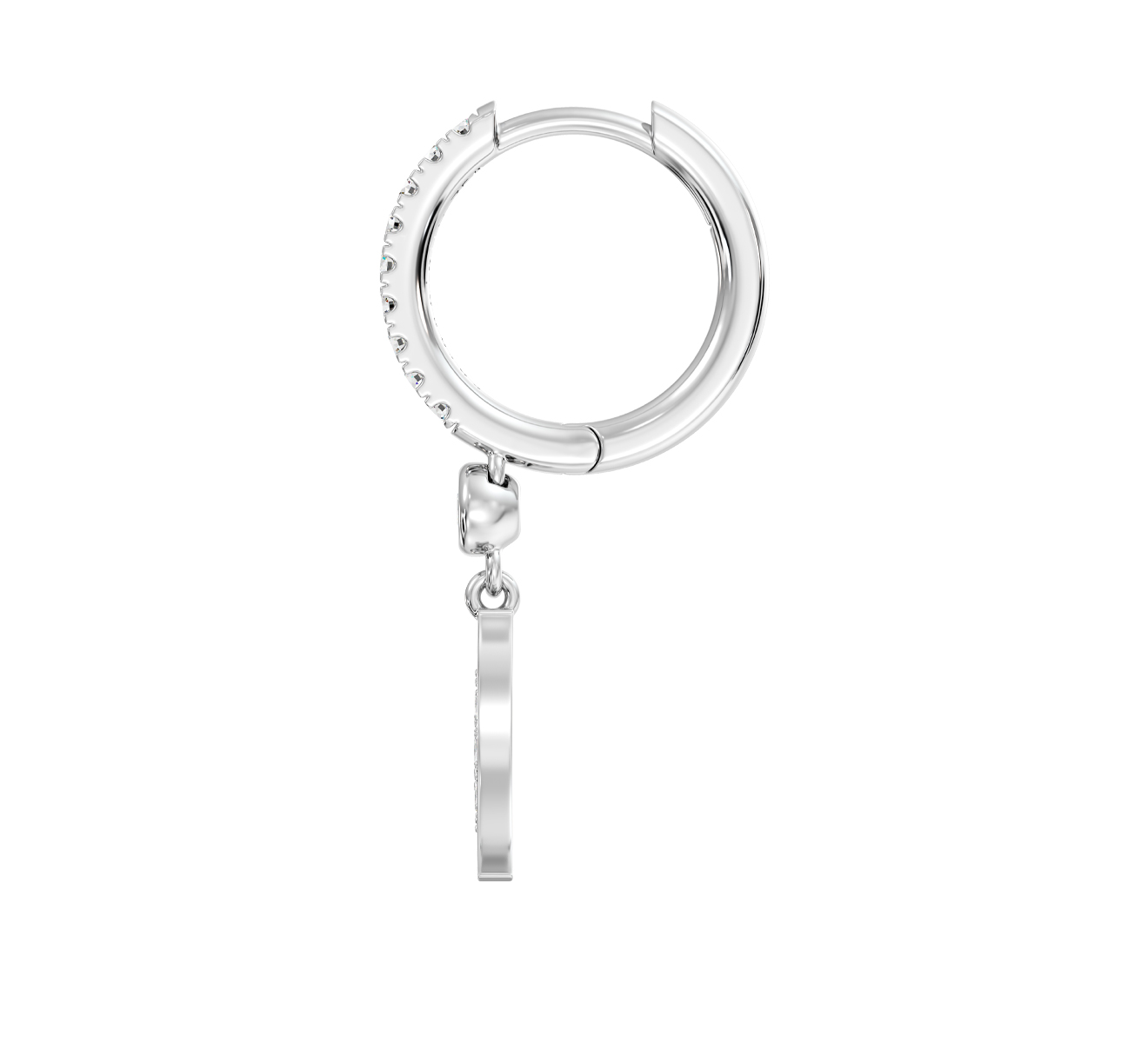 Серьга Serendipity Pave EJE0038W - фото 3 – Mercury
