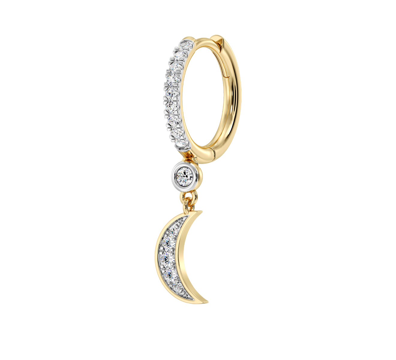 Серьга Serendipity Pave EJE0038Y - фото 1 – Mercury