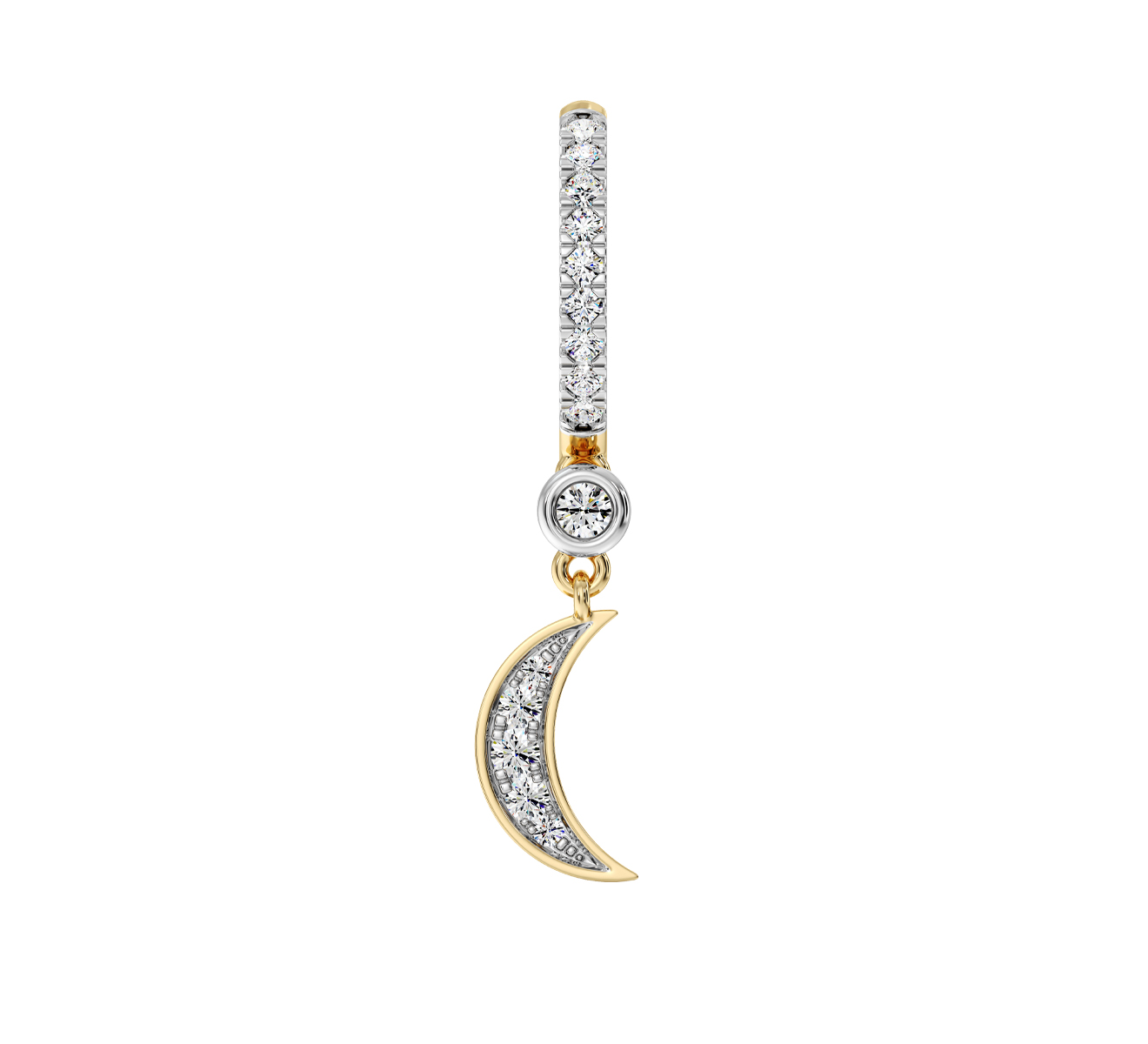 Серьга Serendipity Pave EJE0038Y - фото 2 – Mercury