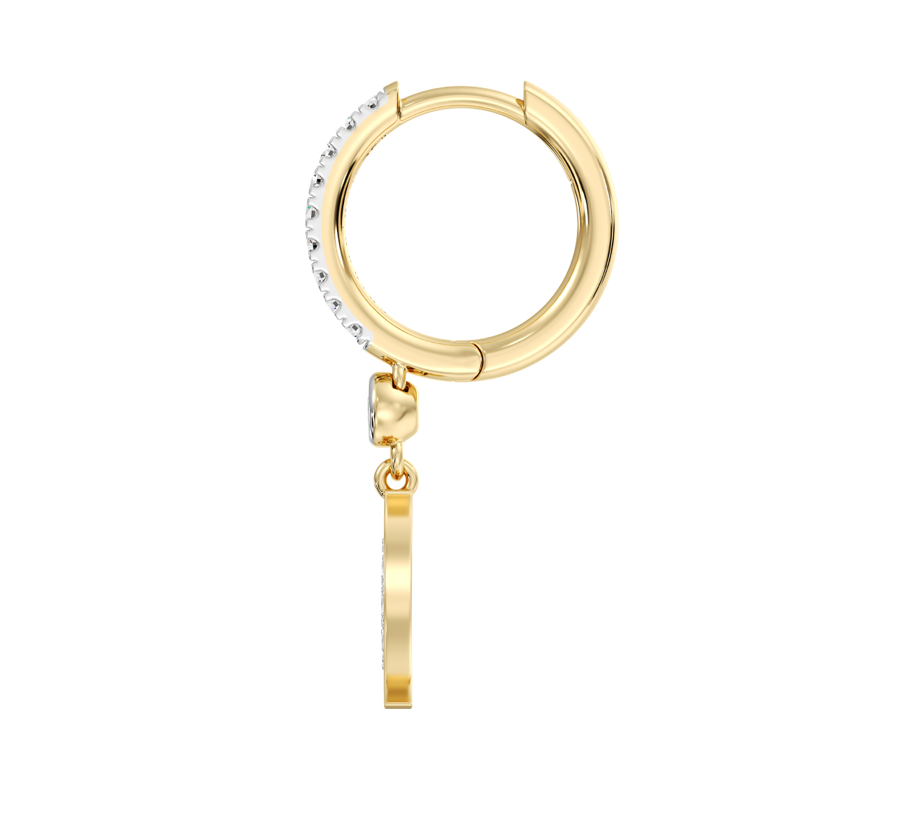 Серьга Serendipity Pave EJE0038Y - фото 3 – Mercury