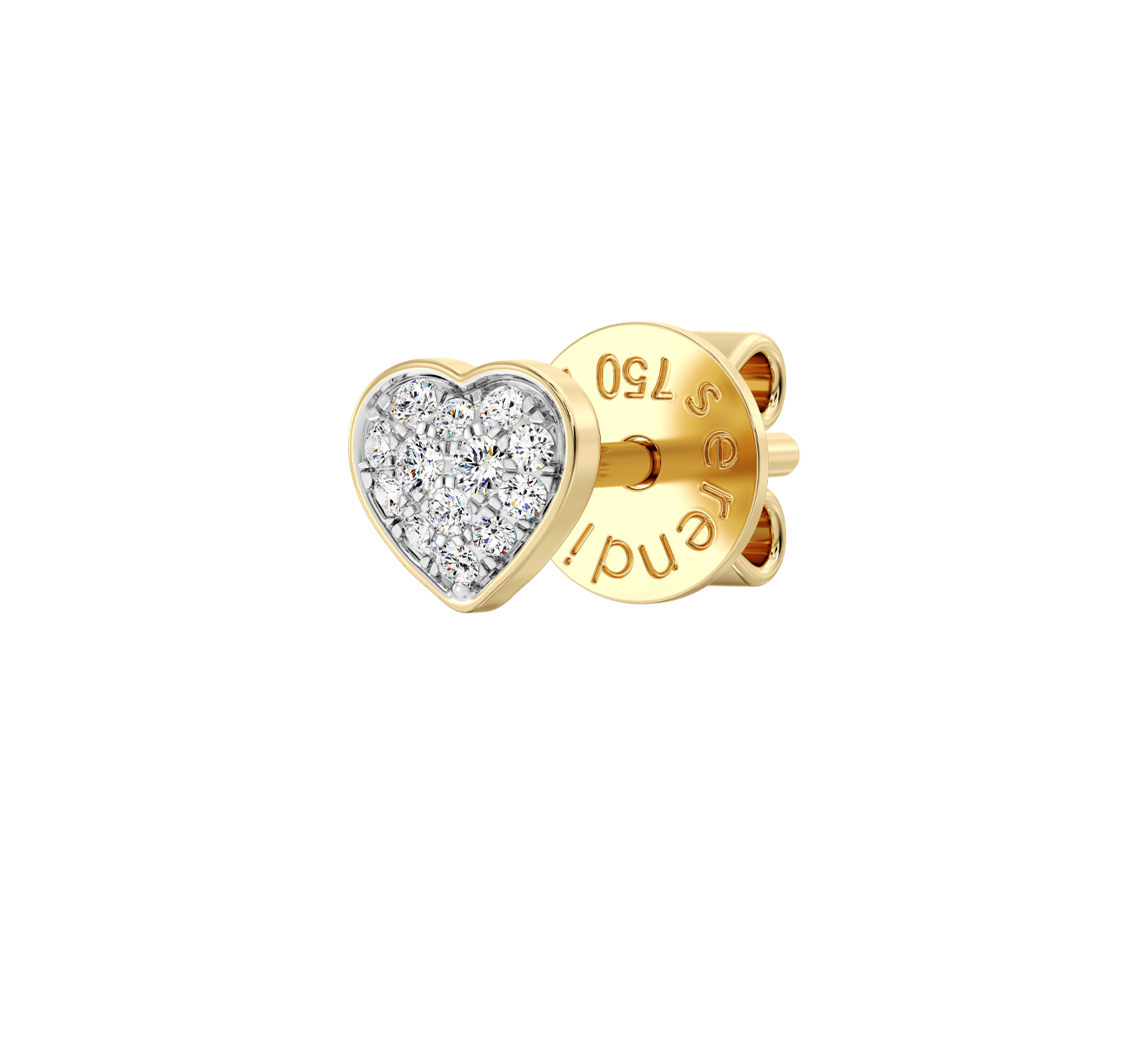 Серьга Serendipity Pave EJE0068Y - фото 1 – Mercury