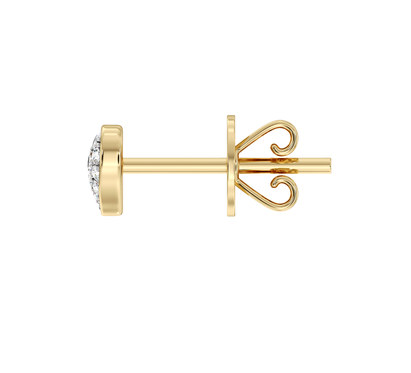 Серьга Serendipity Pave EJE0068Y - фото 3 – Mercury