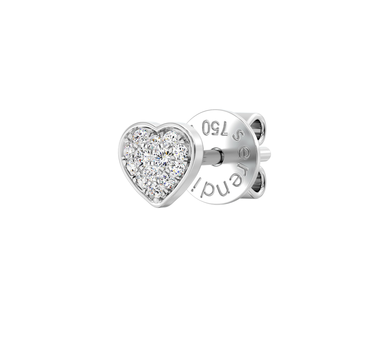 Серьга Serendipity Pave EJE0068W - фото 1 – Mercury