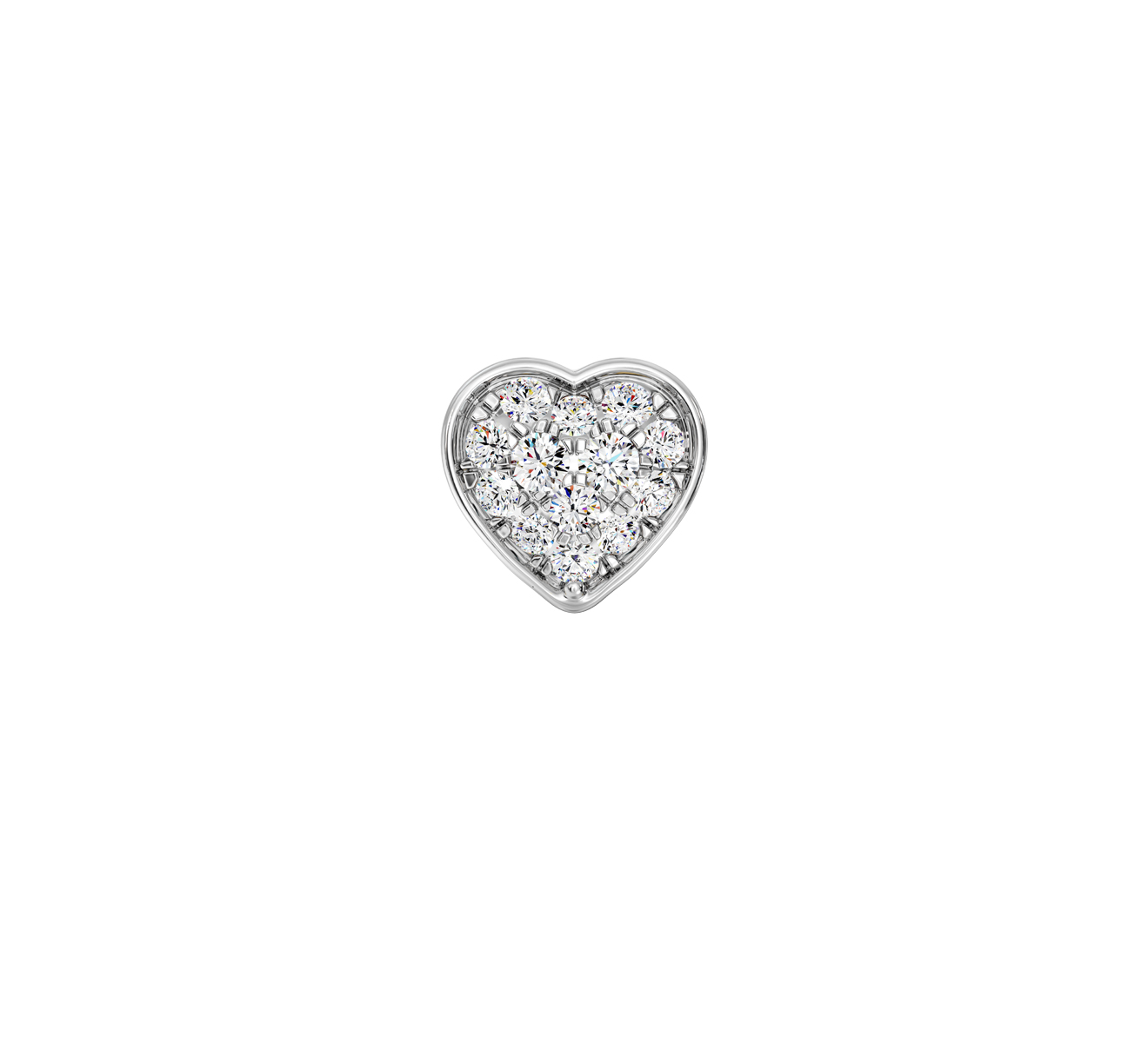 Серьга Serendipity Pave EJE0068W - фото 2 – Mercury