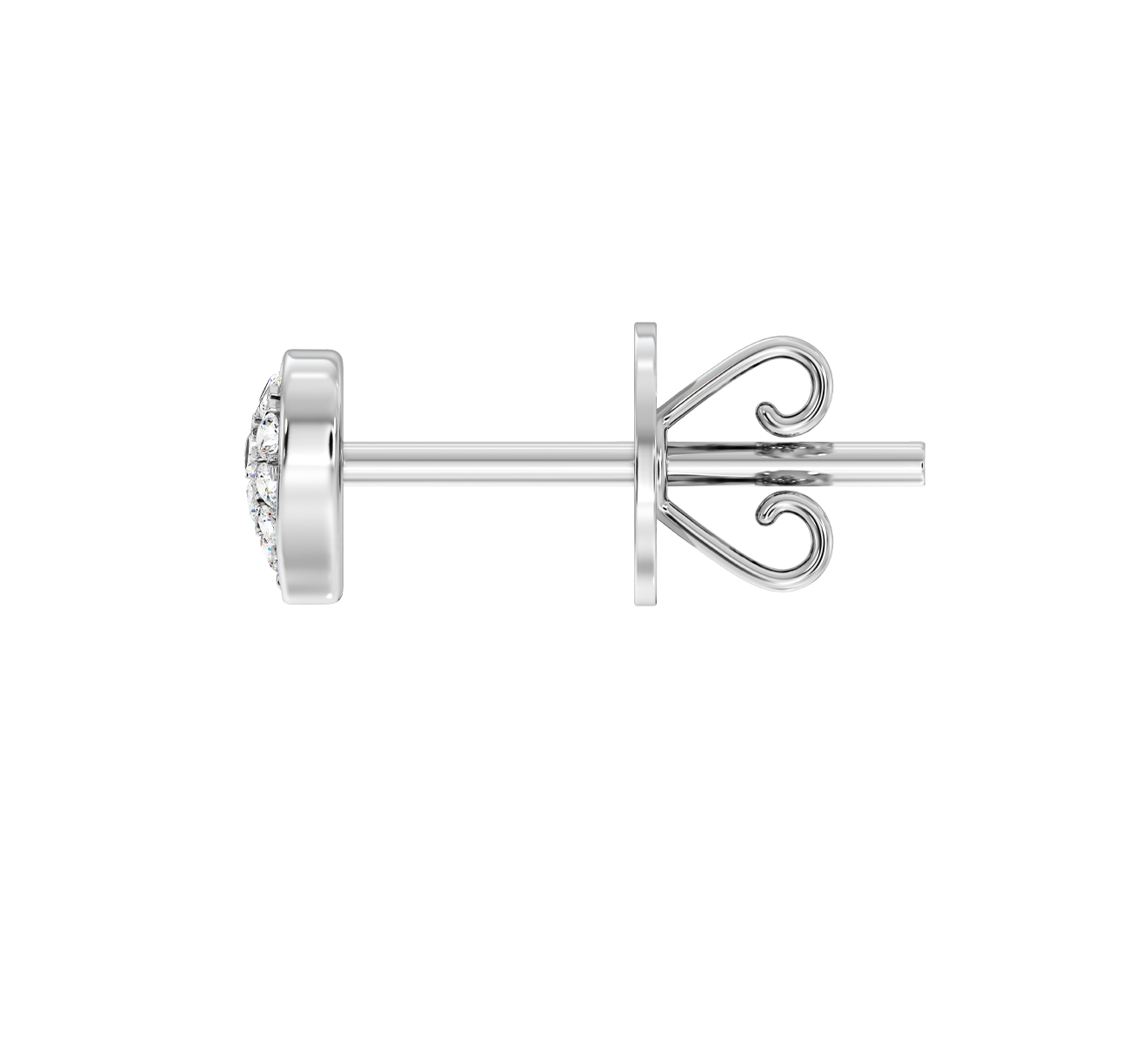 Серьга Serendipity Pave EJE0068W - фото 3 – Mercury