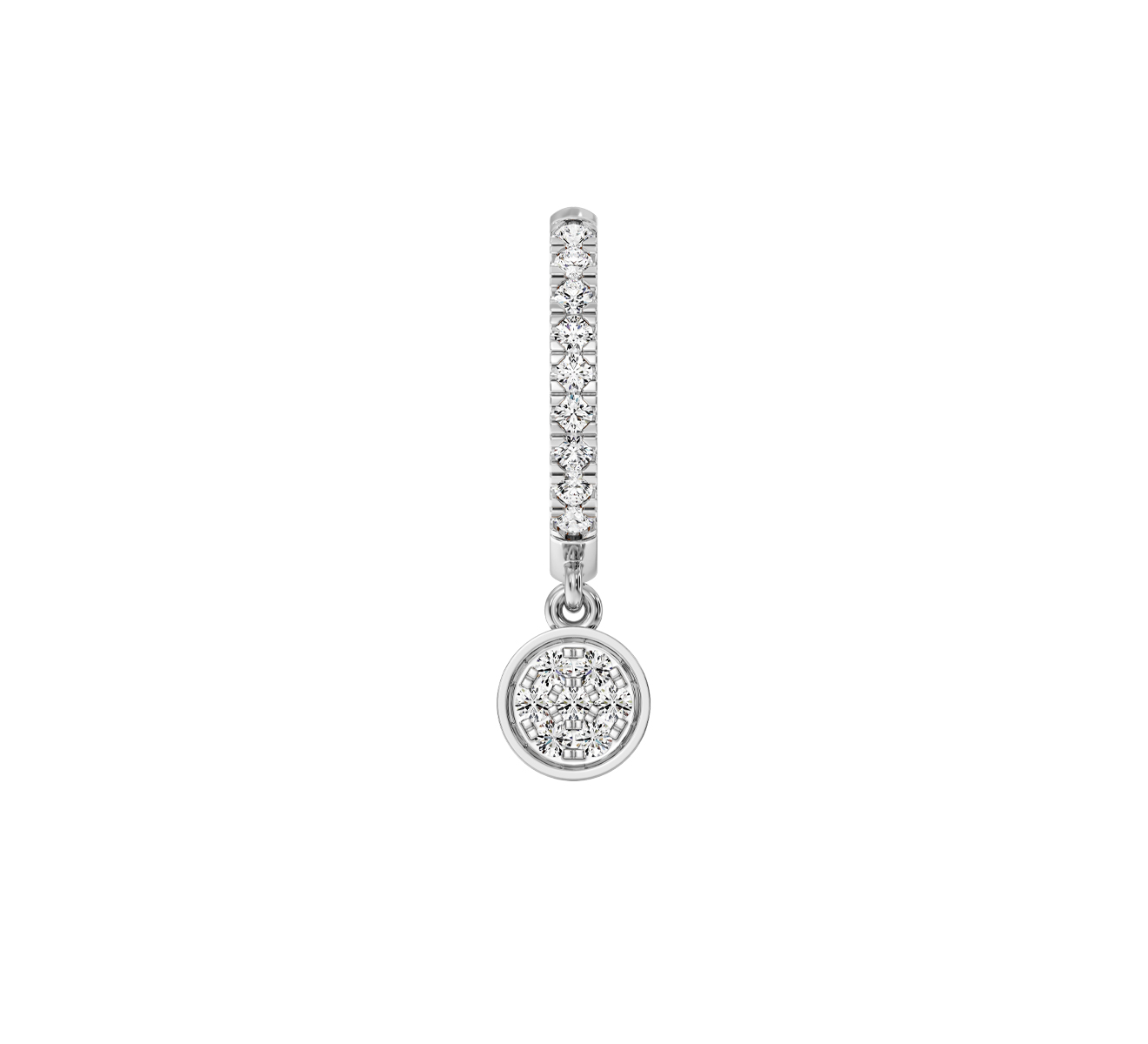 Серьга Serendipity Pave EJE0069W - фото 2 – Mercury