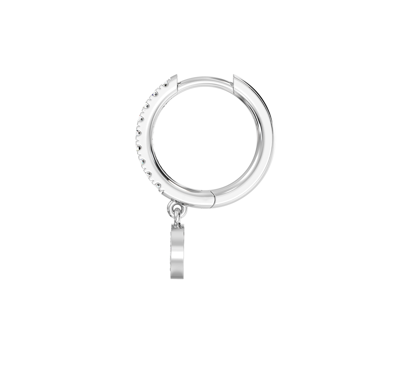 Серьга Serendipity Pave EJE0069W - фото 3 – Mercury