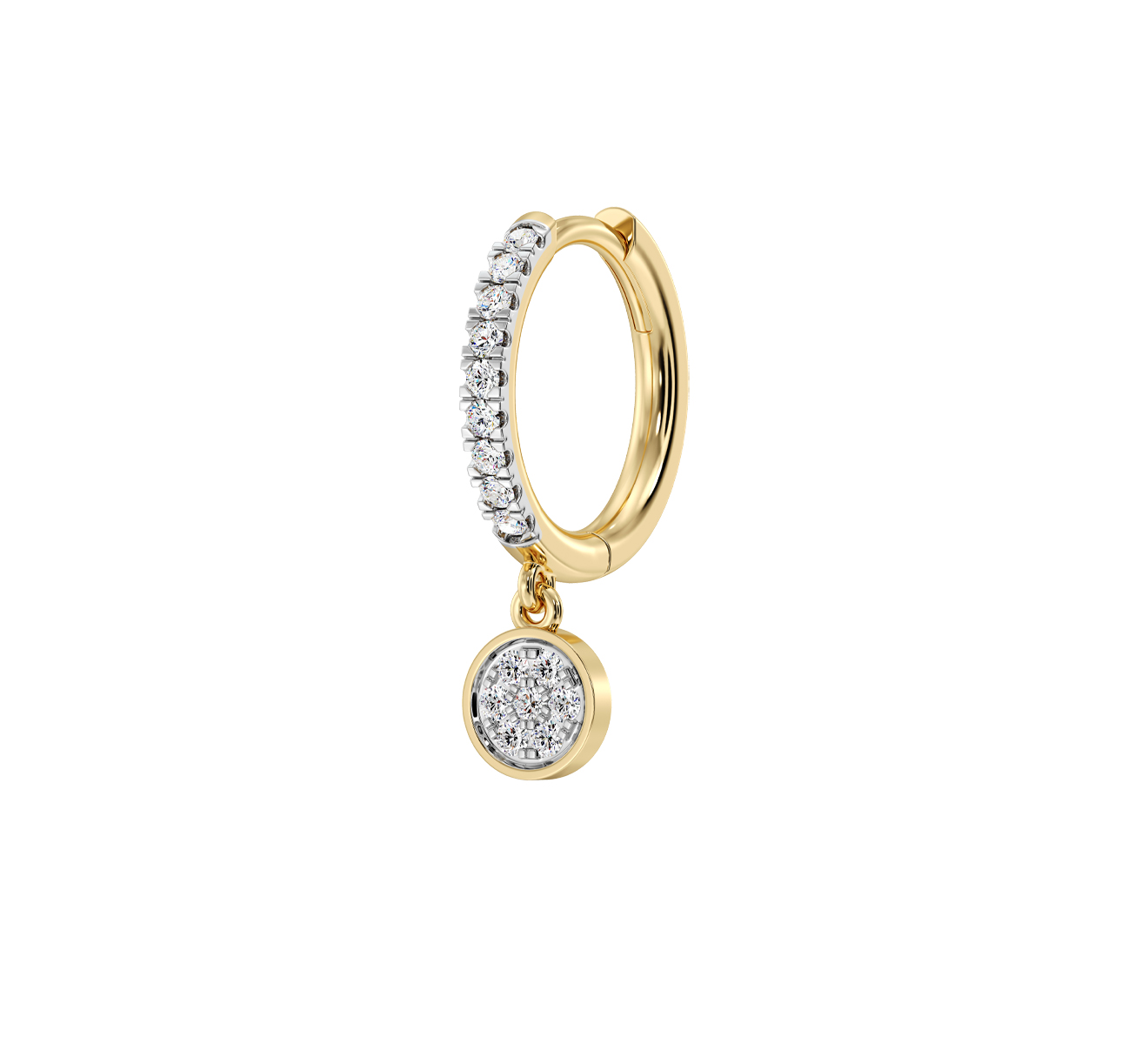 Серьга Serendipity Pave EJE0069Y - фото 1 – Mercury
