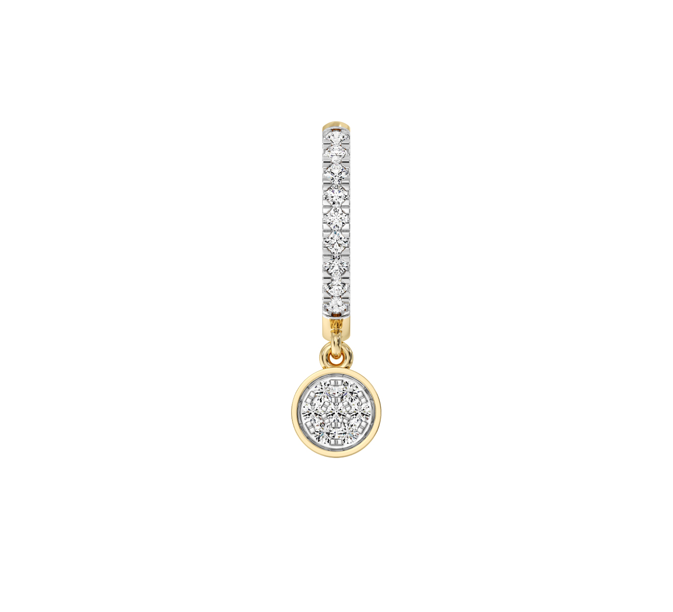 Серьга Serendipity Pave EJE0069Y - фото 2 – Mercury