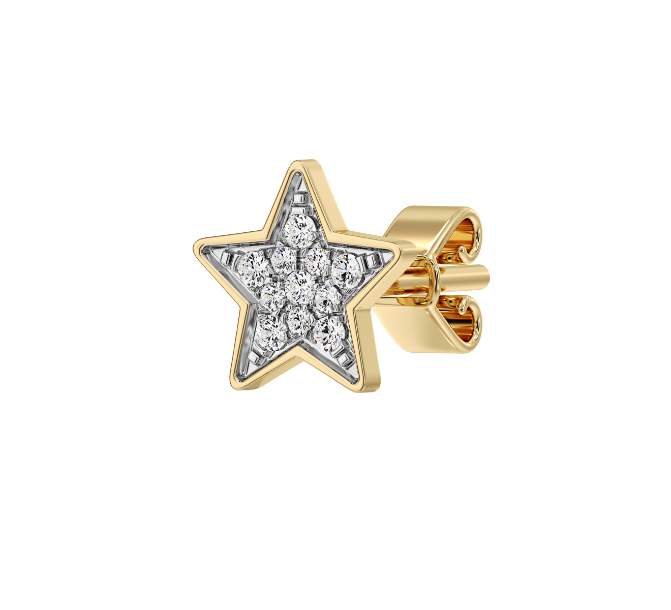 Серьга Serendipity Pave EJE0079Y - фото 1 – Mercury