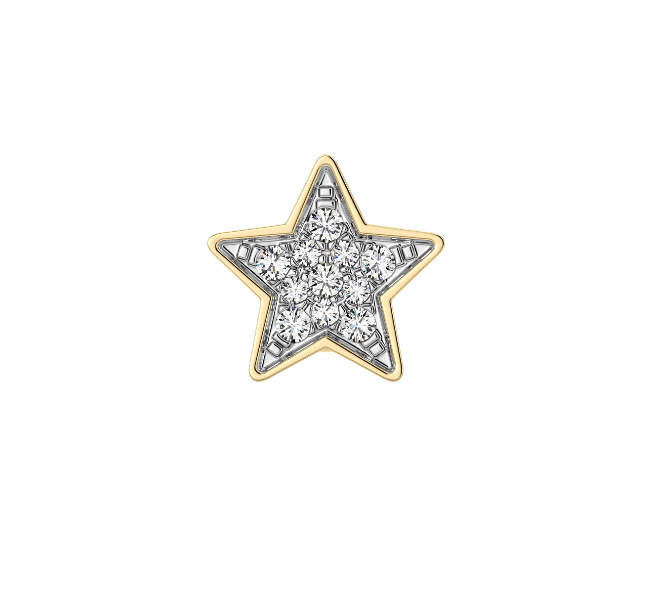 Серьга Serendipity Pave EJE0079Y - фото 2 – Mercury