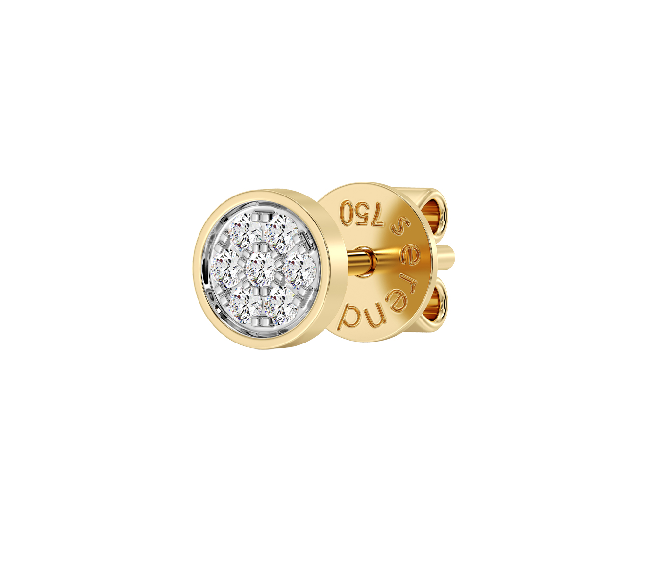 Серьга Serendipity Pave EJE0080Y - фото 1 – Mercury