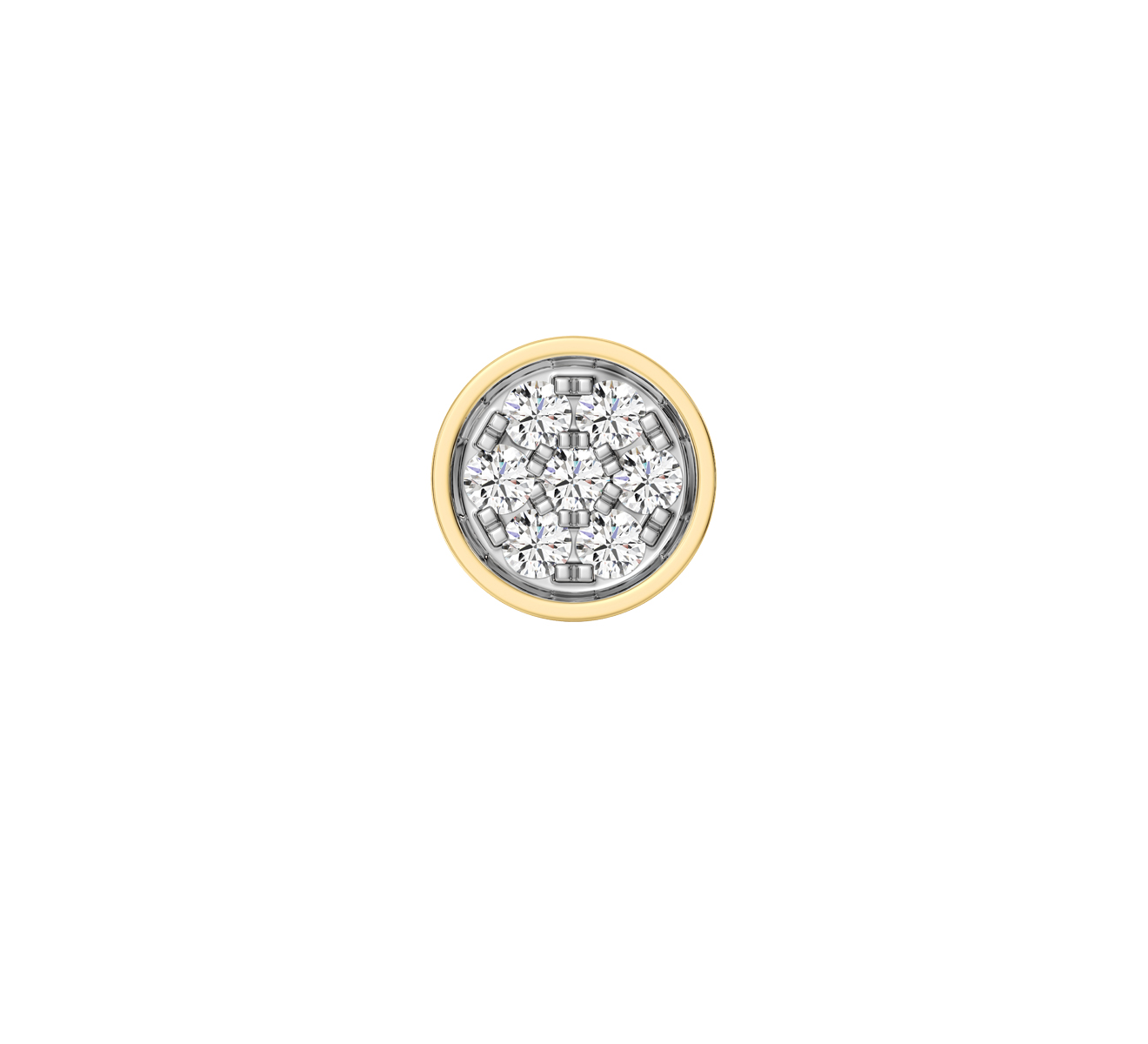 Серьга Serendipity Pave EJE0080Y - фото 2 – Mercury