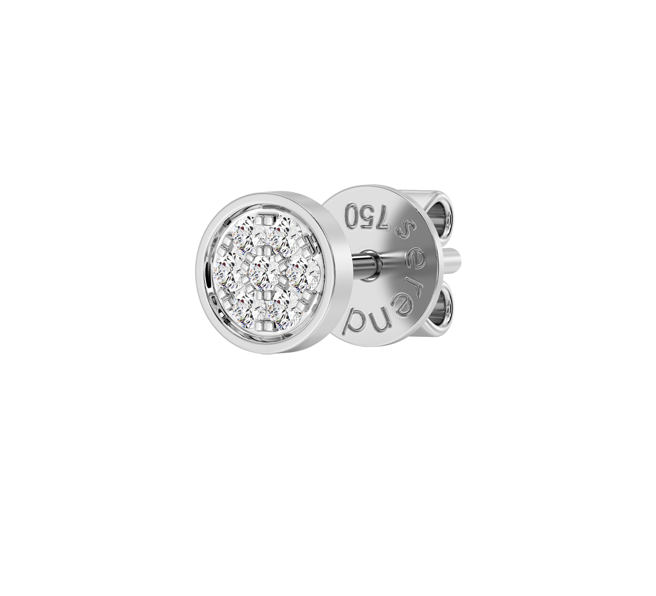 Серьга Serendipity Pave EJE0080W - фото 1 – Mercury