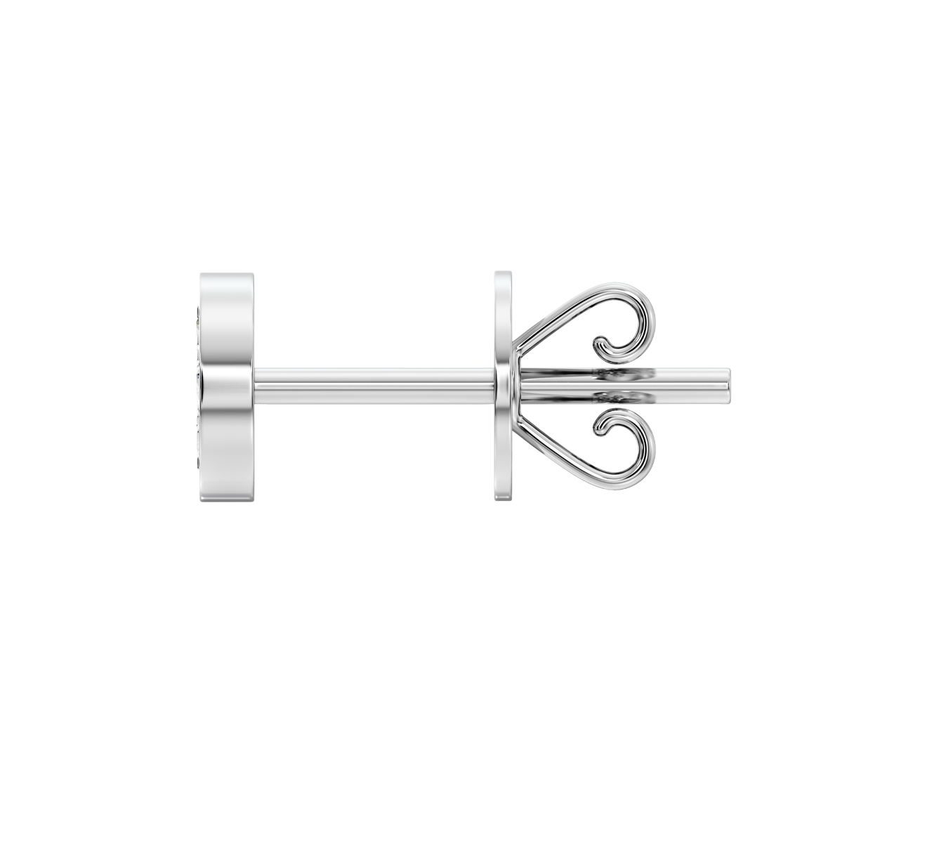 Серьга Serendipity Pave EJE0080W - фото 3 – Mercury